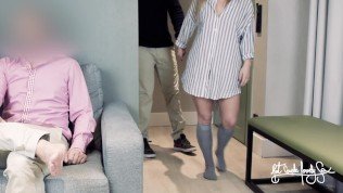 Hubby watches a fan fucks his wife. DP with anal plug. Cuckold creampie cleanup fantasy.